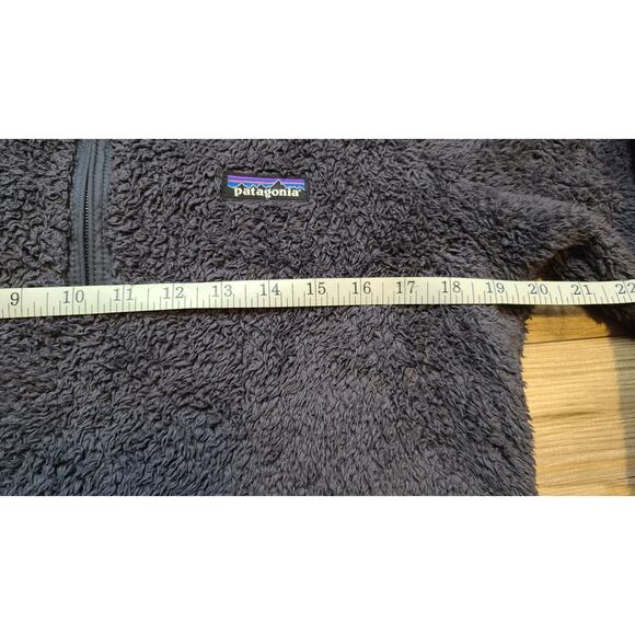 Patagonia Los Gatos Jacket M Cozy Soft Quarter Zip Fleece Pullover Smolder Blue - Picture 7 of 9